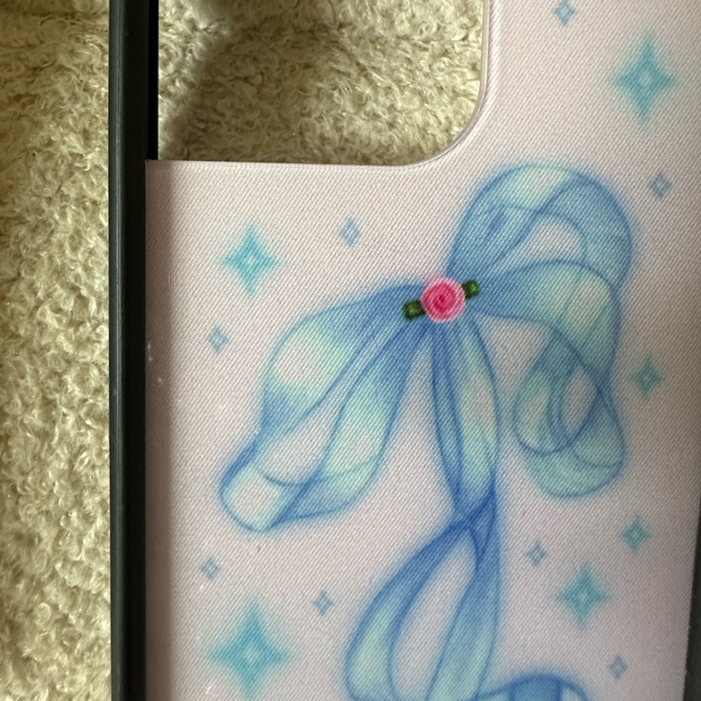 Wildflower blue bow iPhone 14 Pro Max Case - Picture 6 of 6